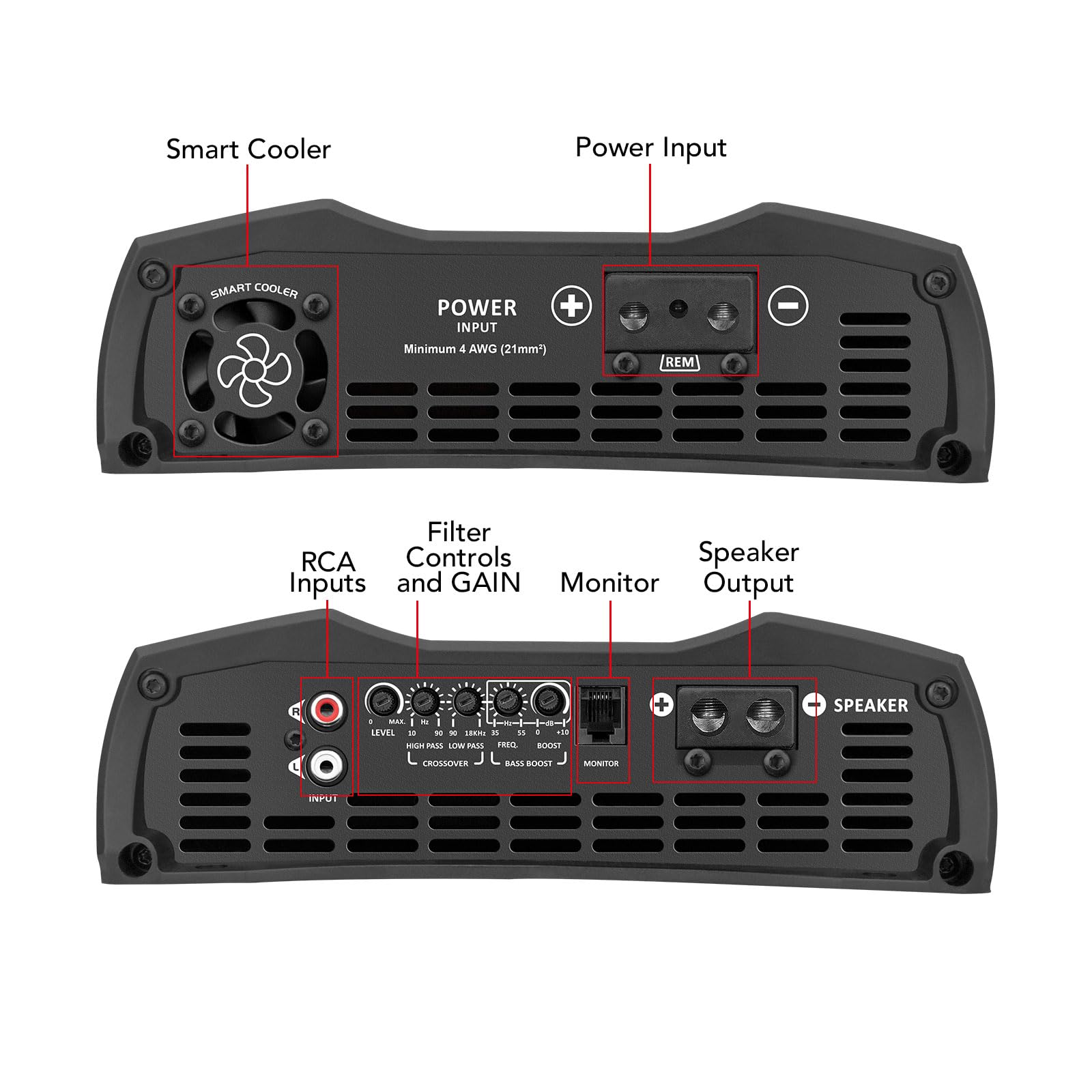 Amazon.co.jp: Taramps MD 3000.1 フルレンジアンプ 3000ワット RMS 1